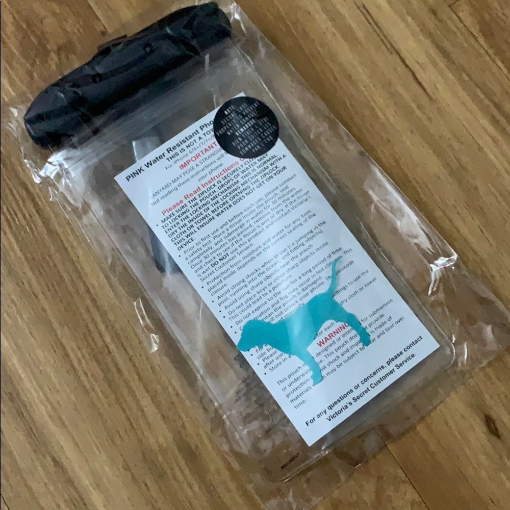 Blue phone pouch